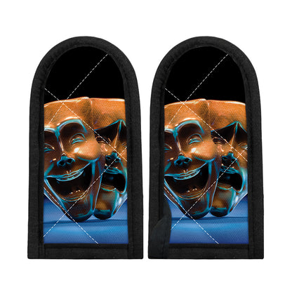 The Sock And Buskin Theatre Masks Print Skillet Handle Cover