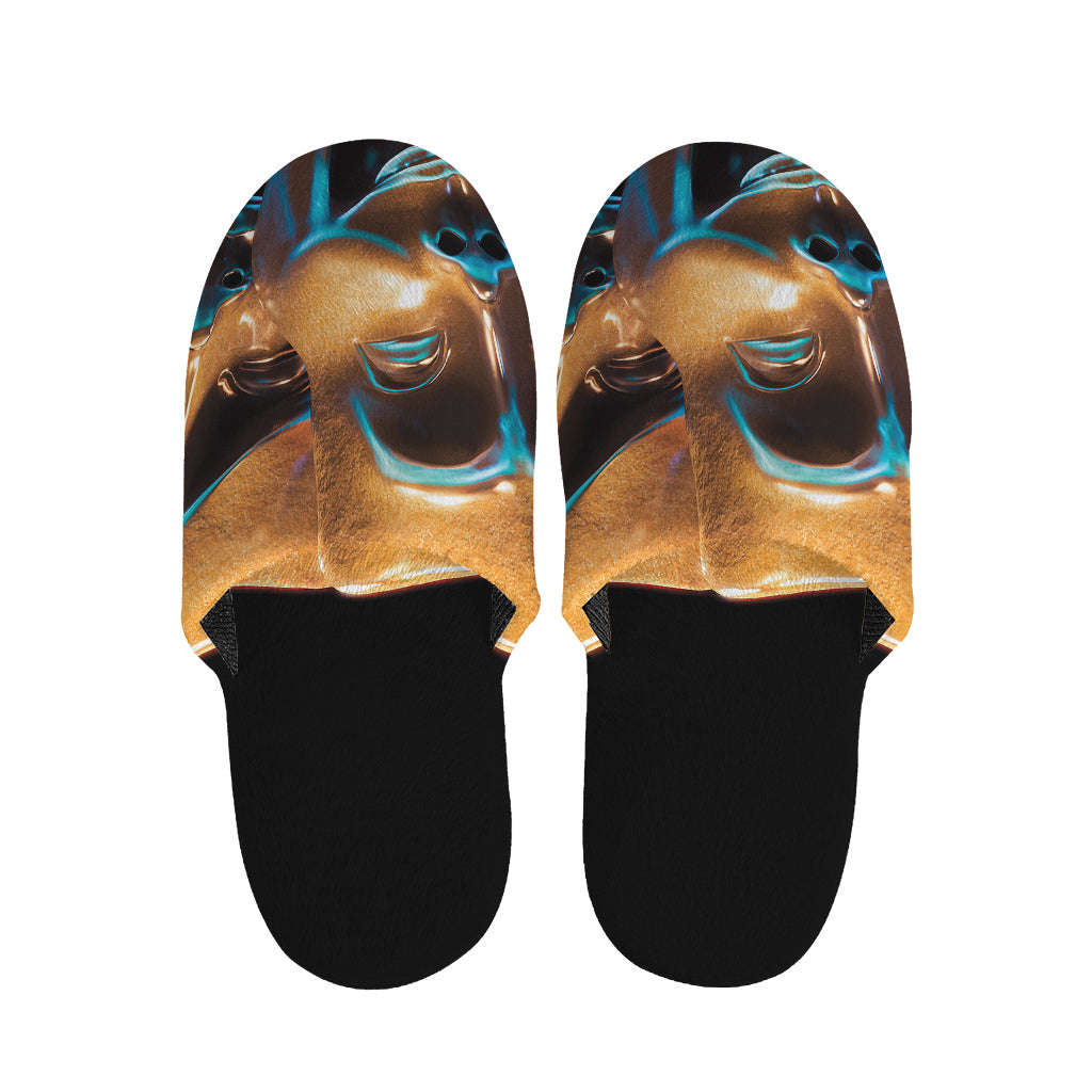 The Sock And Buskin Theatre Masks Print Slippers