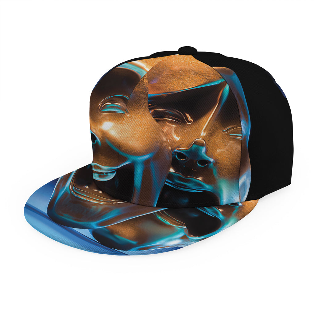 The Sock And Buskin Theatre Masks Print Snapback Cap