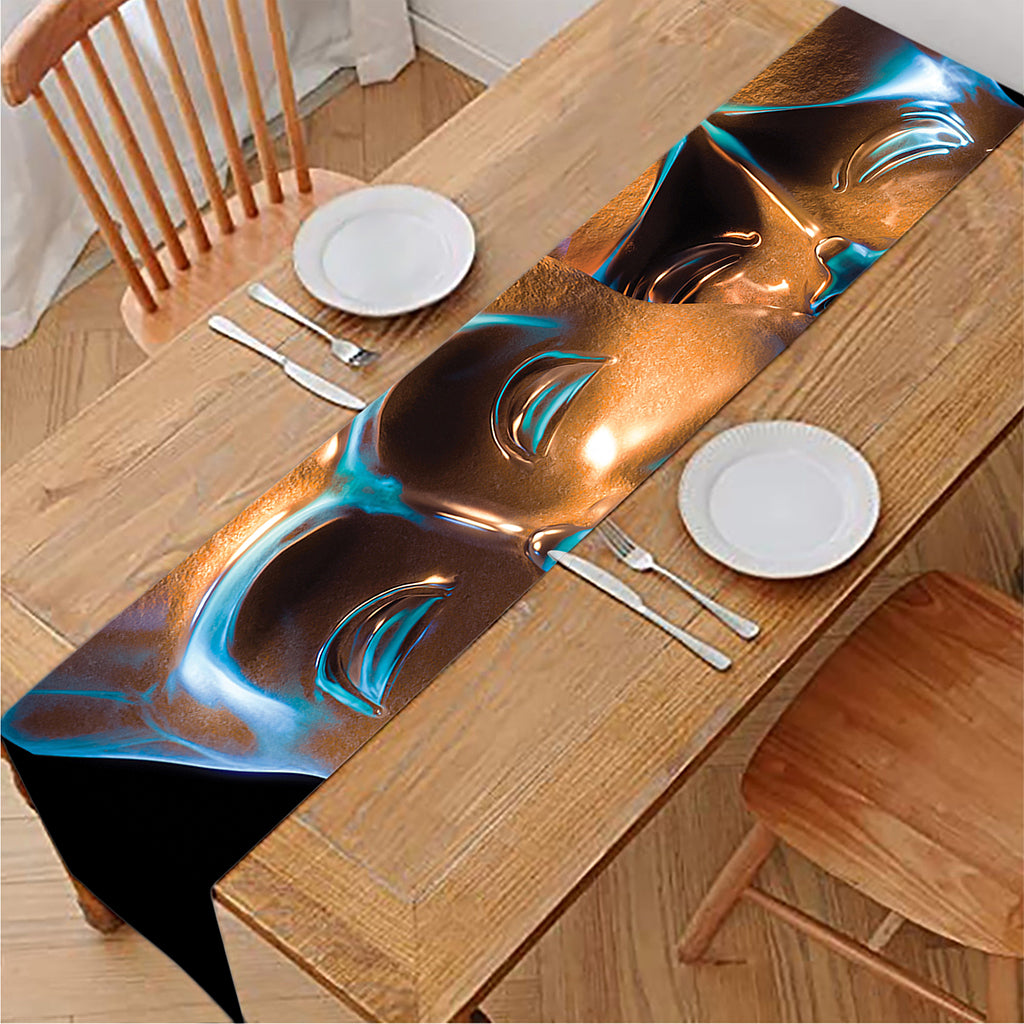 The Sock And Buskin Theatre Masks Print Table Runner