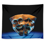 The Sock And Buskin Theatre Masks Print Tapestry