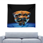 The Sock And Buskin Theatre Masks Print Tapestry