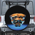 The Sock And Buskin Theatre Masks Print Tire Cover