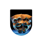 The Sock And Buskin Theatre Masks Print Toilet Lid Cover