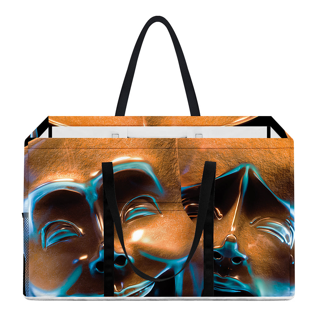 The Sock And Buskin Theatre Masks Print Utility Tote Bag