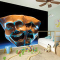 The Sock And Buskin Theatre Masks Print Wall Sticker
