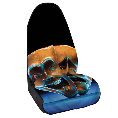The Sock And Buskin Theatre Masks Print Waterproof Car Seat Cover