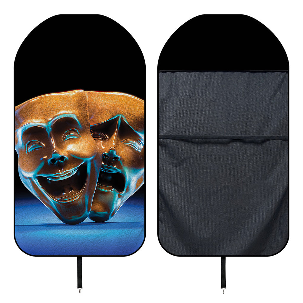 The Sock And Buskin Theatre Masks Print Waterproof Car Seat Cover