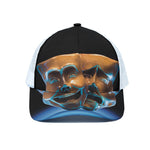 The Sock And Buskin Theatre Masks Print White Mesh Trucker Cap