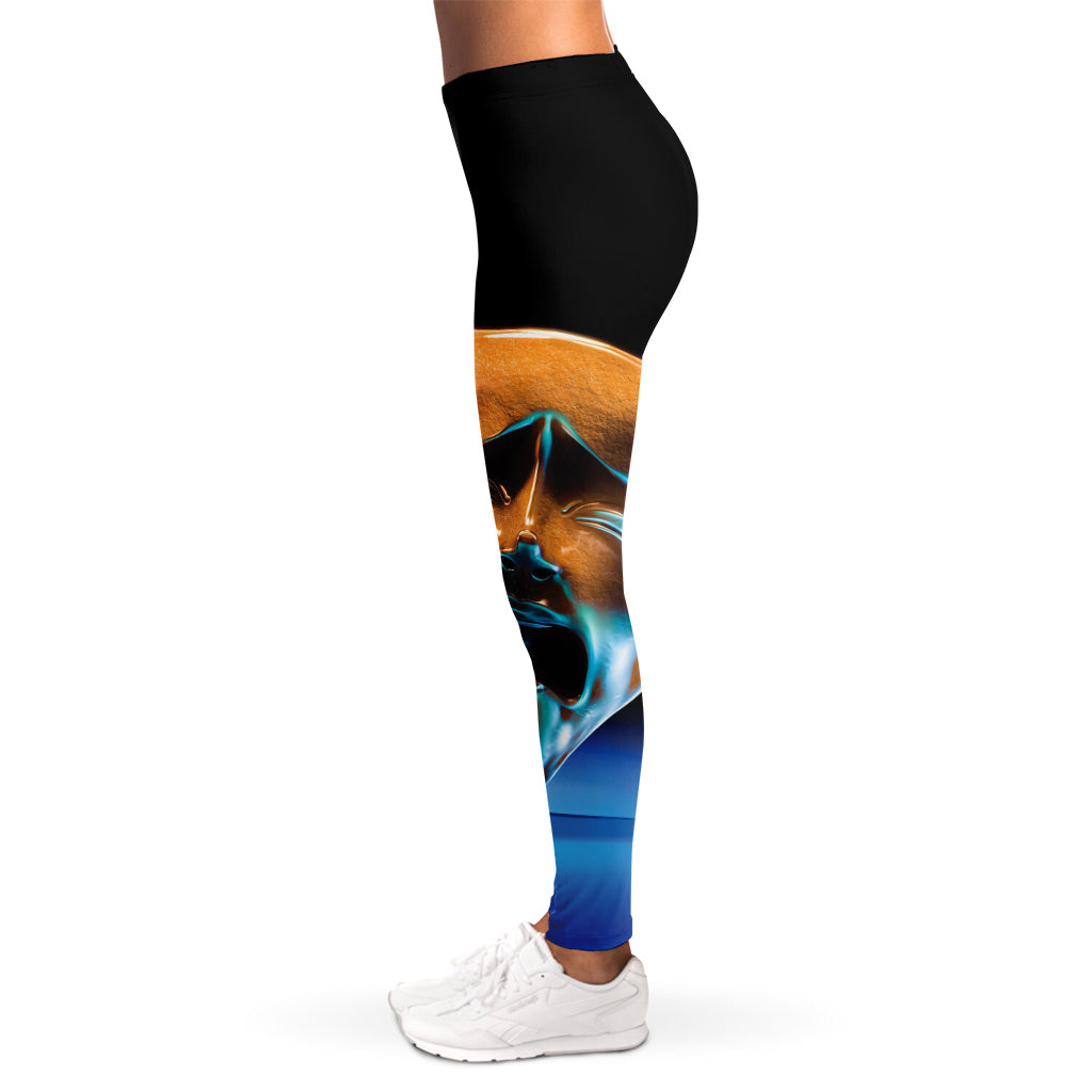 The Sock And Buskin Theatre Masks Print Women's Leggings