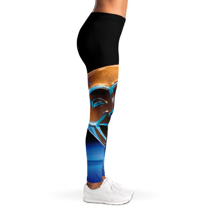 The Sock And Buskin Theatre Masks Print Women's Leggings