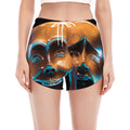 The Sock And Buskin Theatre Masks Print Women's Split Running Shorts