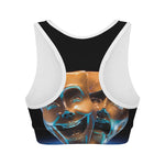 The Sock And Buskin Theatre Masks Print Women's Sports Bra
