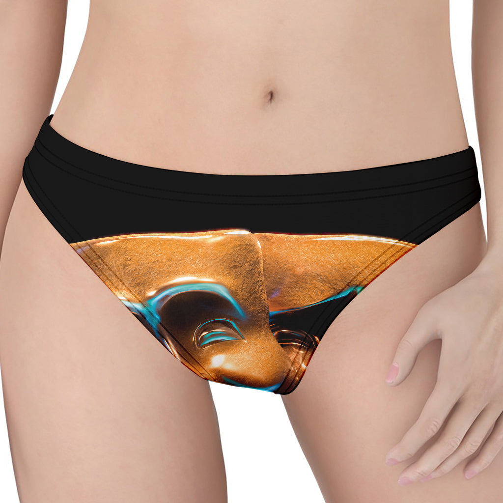 The Sock And Buskin Theatre Masks Print Women's Thong