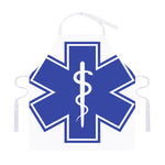 The Star Of Life Paramedic Symbol Print Adjustable Apron