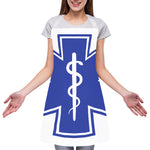 The Star Of Life Paramedic Symbol Print Adjustable Apron