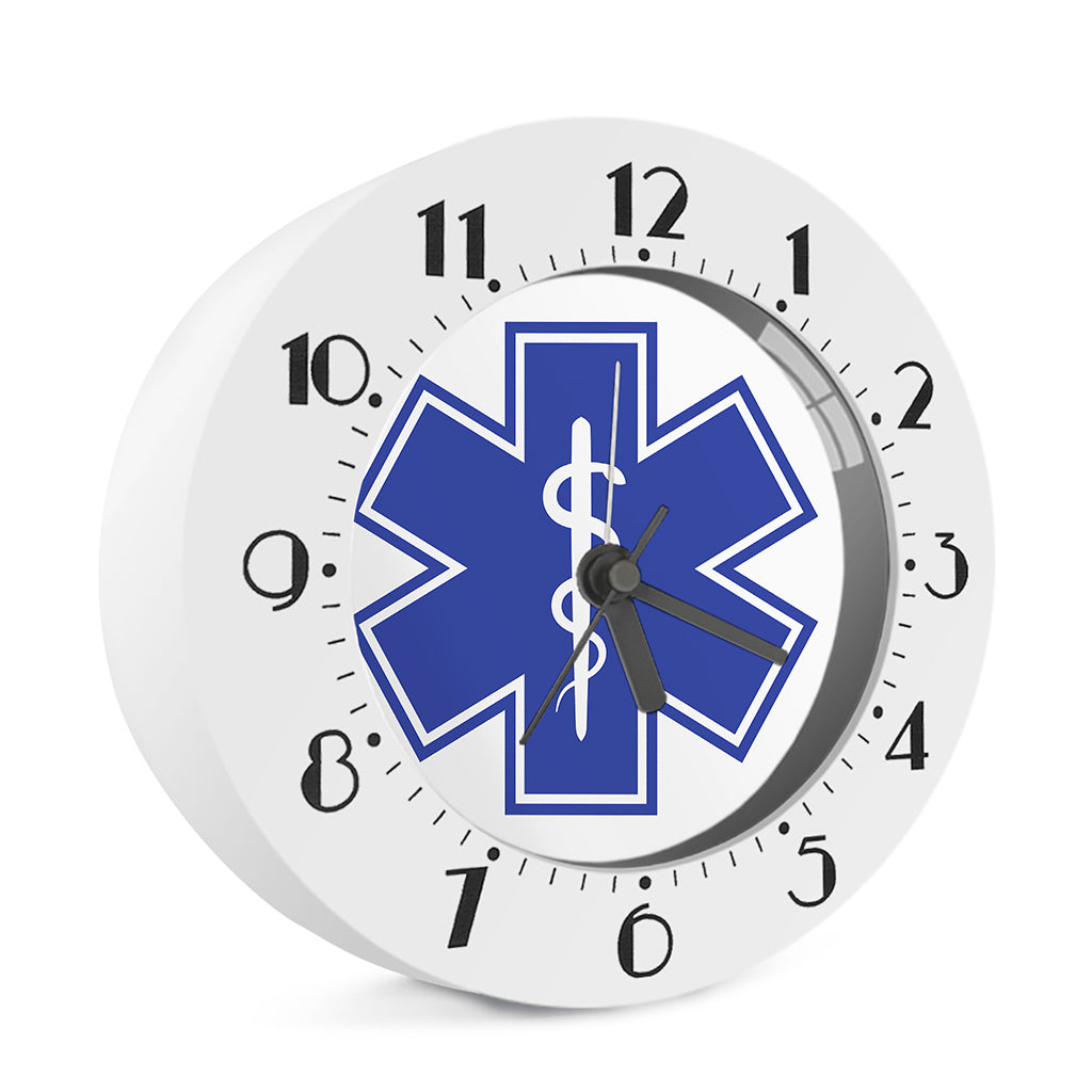 The Star Of Life Paramedic Symbol Print Alarm Clock
