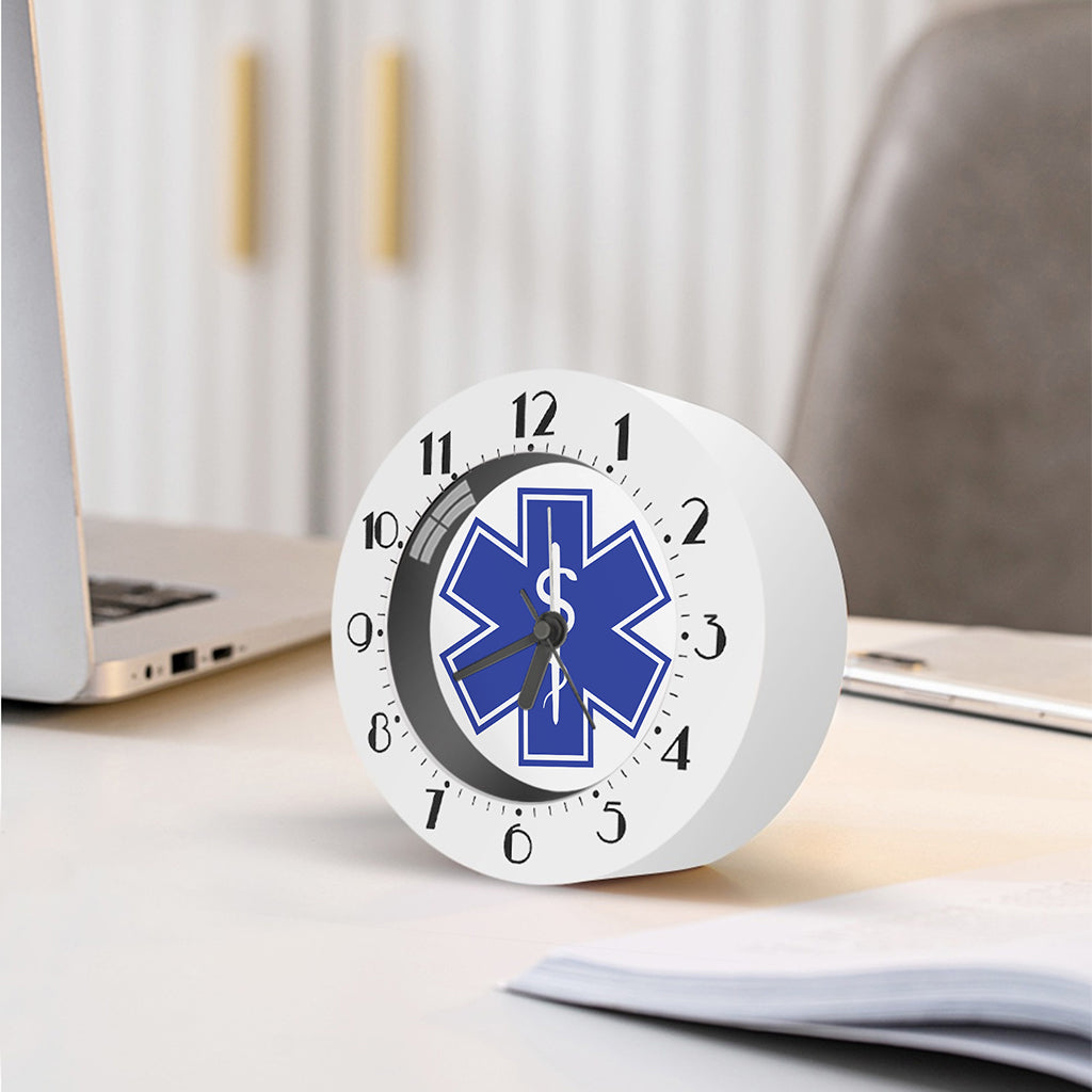 The Star Of Life Paramedic Symbol Print Alarm Clock