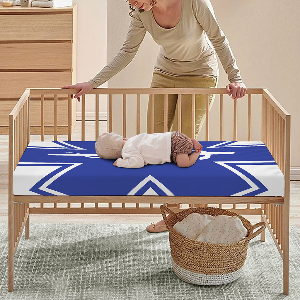 The Star Of Life Paramedic Symbol Print Baby Crib Sheet