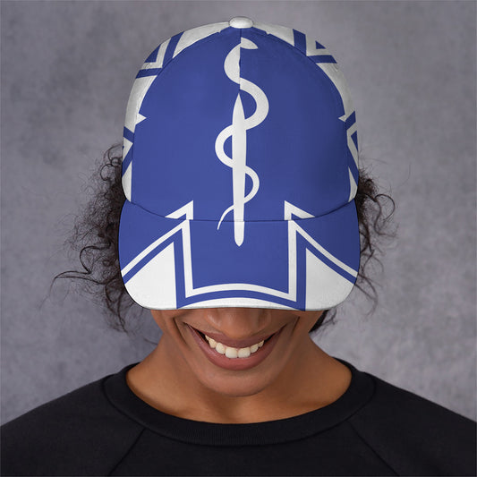 The Star Of Life Paramedic Symbol Print Baseball Cap
