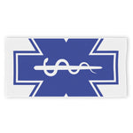 The Star Of Life Paramedic Symbol Print Beach Towel