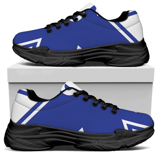 The Star Of Life Paramedic Symbol Print Black Chunky Shoes