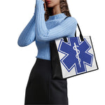 The Star Of Life Paramedic Symbol Print Canvas Tote Bag