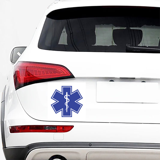 The Star Of Life Paramedic Symbol Print Car Sticker