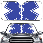The Star Of Life Paramedic Symbol Print Car Windshield Sun Shade