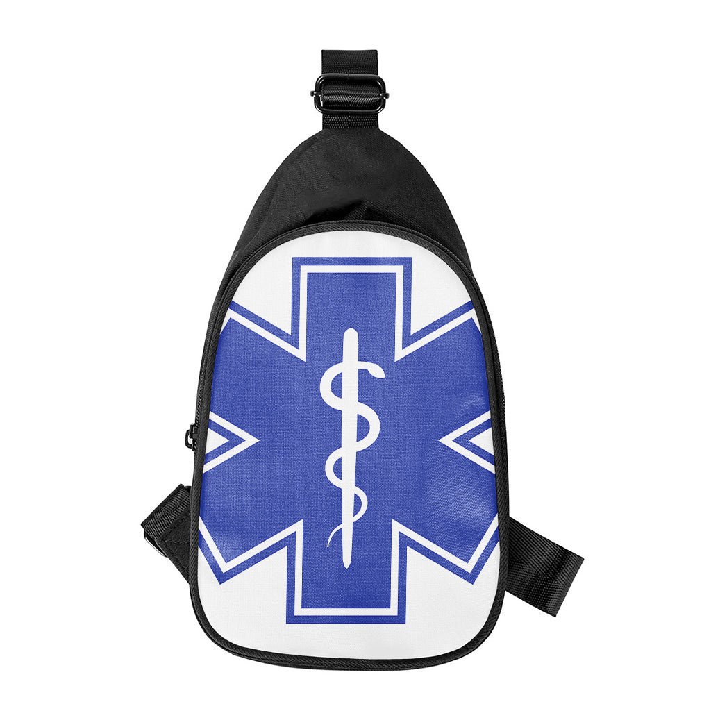 The Star Of Life Paramedic Symbol Print Chest Bag