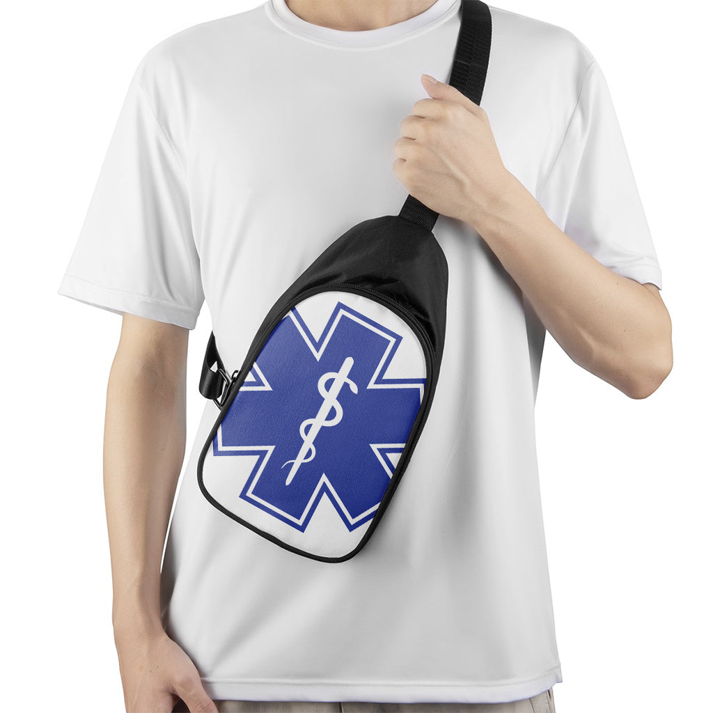 The Star Of Life Paramedic Symbol Print Chest Bag