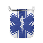 The Star Of Life Paramedic Symbol Print Collapsible Laundry Basket