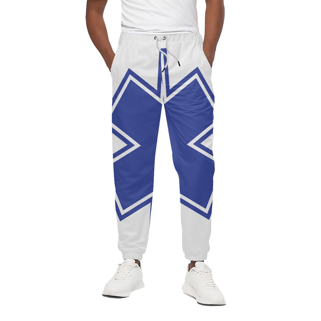 The Star Of Life Paramedic Symbol Print Cotton Pants