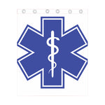The Star Of Life Paramedic Symbol Print Curtain