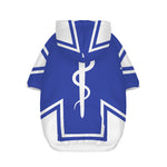 The Star Of Life Paramedic Symbol Print Dog Zip Up Hoodie