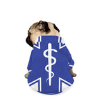 The Star Of Life Paramedic Symbol Print Dog Zip Up Jacket
