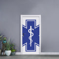 The Star Of Life Paramedic Symbol Print Door Sticker