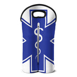 The Star Of Life Paramedic Symbol Print Double Neoprene Wine Tote