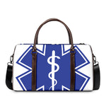 The Star Of Life Paramedic Symbol Print Duffle Bag