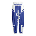 The Star Of Life Paramedic Symbol Print Fleece Lined Knit Pants
