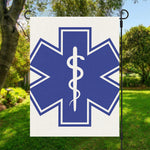 The Star Of Life Paramedic Symbol Print Garden Flag