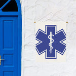 The Star Of Life Paramedic Symbol Print Garden Flag