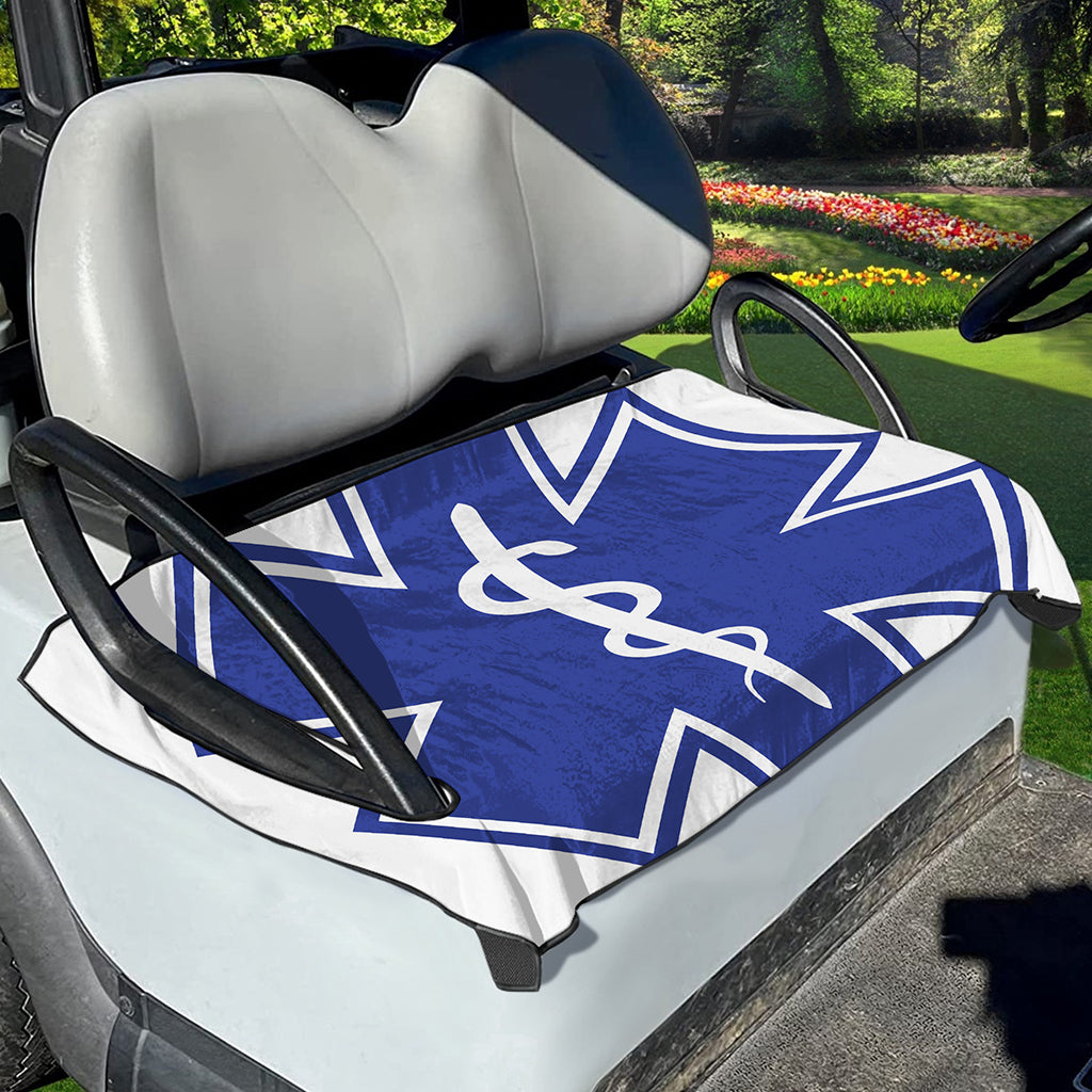 The Star Of Life Paramedic Symbol Print Golf Cart Seat Cover
