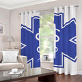 The Star Of Life Paramedic Symbol Print Grommet Curtains