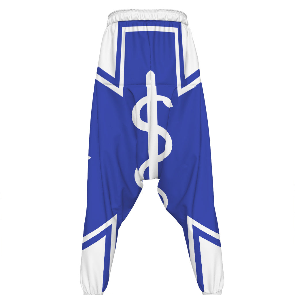 The Star Of Life Paramedic Symbol Print Hammer Pants