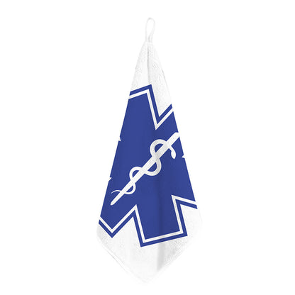 The Star Of Life Paramedic Symbol Print Hand Towel