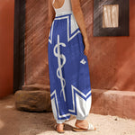 The Star Of Life Paramedic Symbol Print Harem Pants