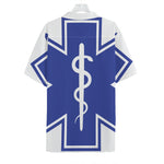 The Star Of Life Paramedic Symbol Print Hawaiian Shirt
