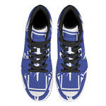 The Star Of Life Paramedic Symbol Print High Top Leather Sneakers