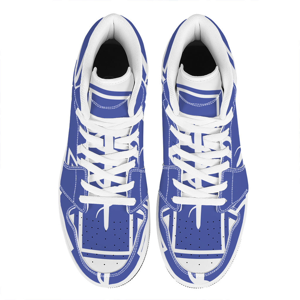 The Star Of Life Paramedic Symbol Print High Top Leather Sneakers